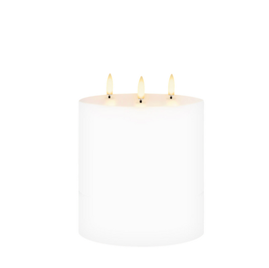 Nordic White Smooth Candles
