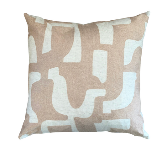 Dusty Pink Entrelacs Custom Cushion