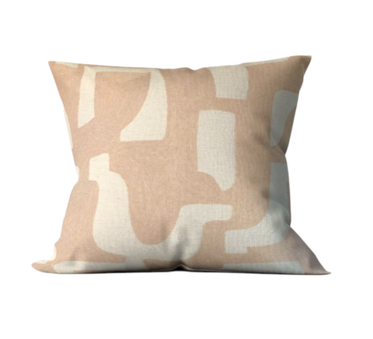Dusty Pink Entrelacs Custom Cushion