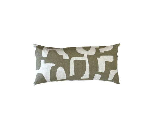 Olive Entrelacs Custom Cushion