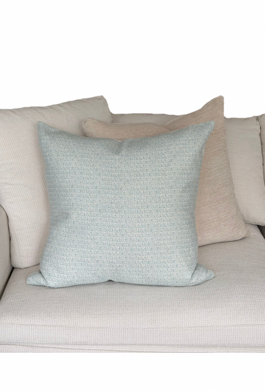 Ikat China Blue Schumacher Custom Cushion