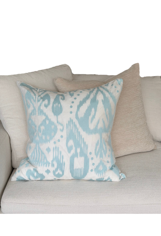 Ikat Sky Custom Cushion
