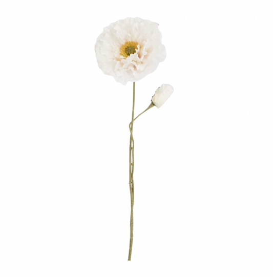 Poppy White Stem