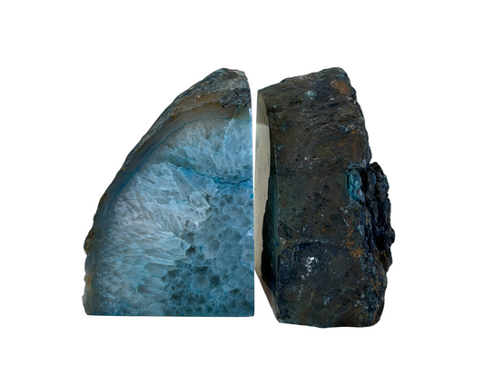 Agate Dyed Book Ends