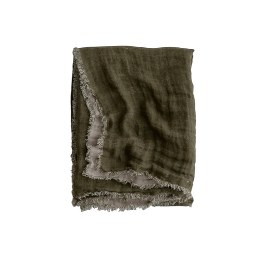 Crush Double Linen Throw
