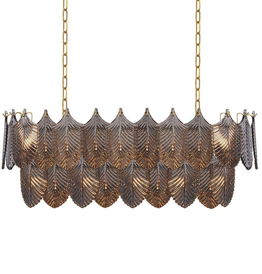 Smoke Oval Chandelier