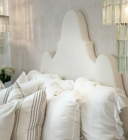 Custom Temple Boucle Headboard King