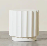 Scalloped Side Table -  50H x 50L x 50W